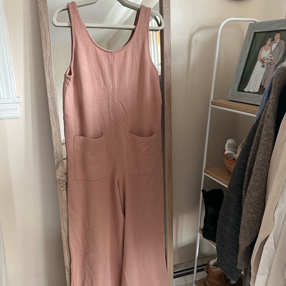 Old Navy one piece romper, jumper. Pink romper. Long leg romper.